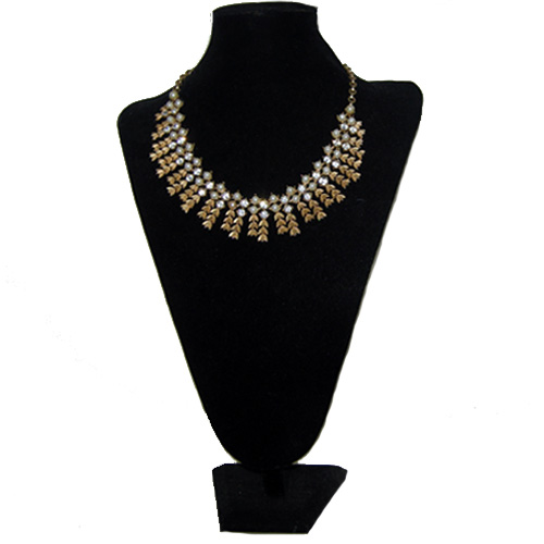 Sarah Coventry Necklace Gold Rhinestone Pearls|Remix Vintage Fashion