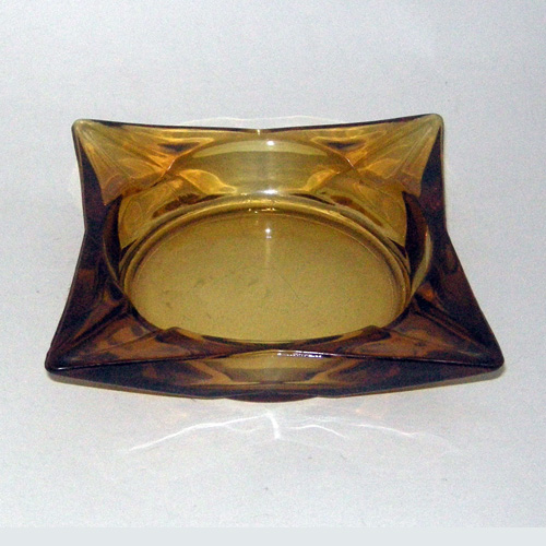 60s Ashtray Glass Geometric Square The Remix Vintage Fashion
