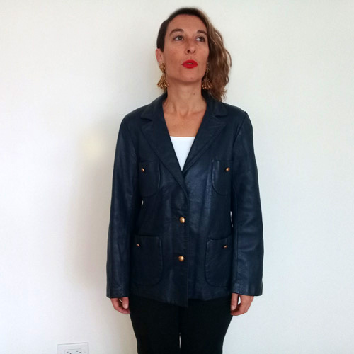 60s Leather Jacket Womens Lady Californian | The Remix Vintage Fashion